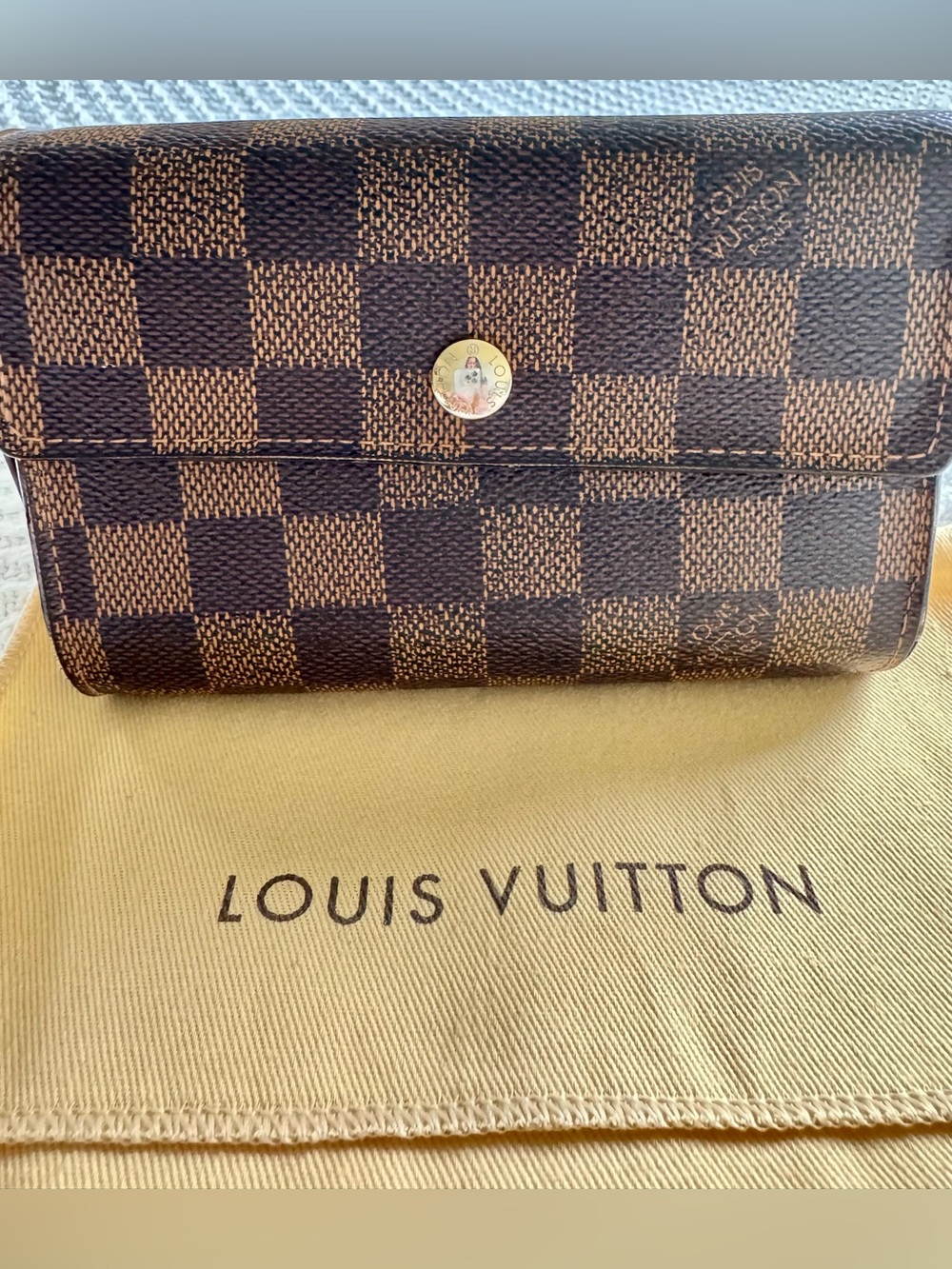 Louis Vuitton Damier Ebene Wallet with Box & Dust Bag (2012)